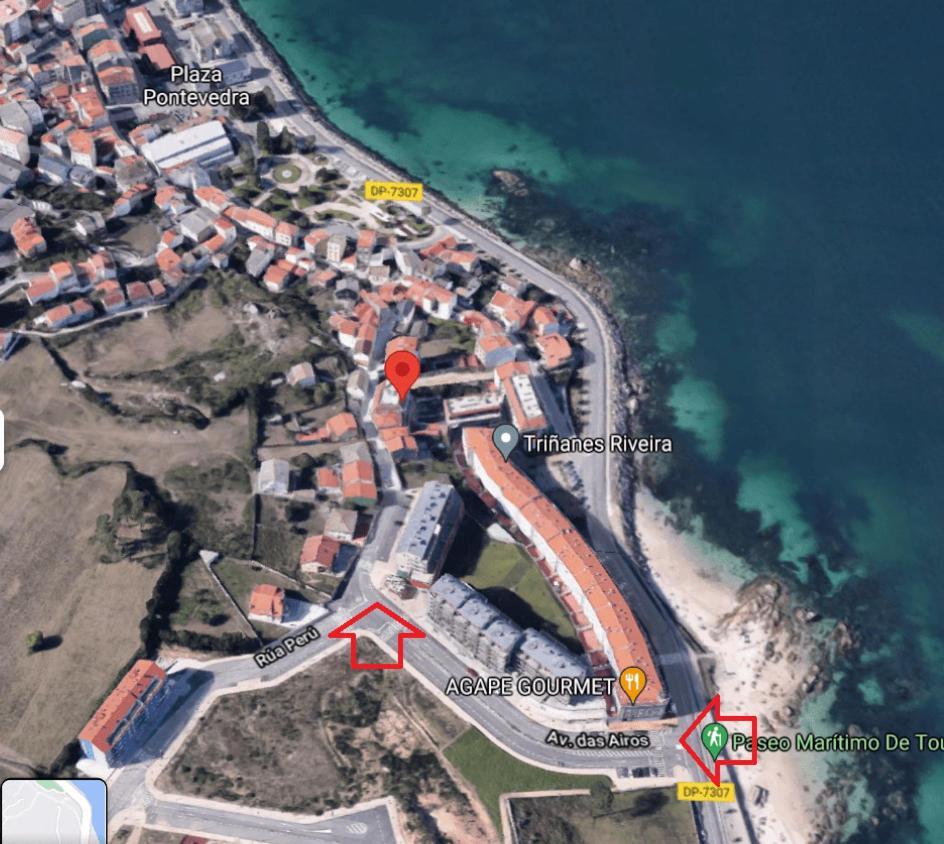 Apartamento Con Vistas Al Mar Y Playa Enfrente Ribeira Exterior photo